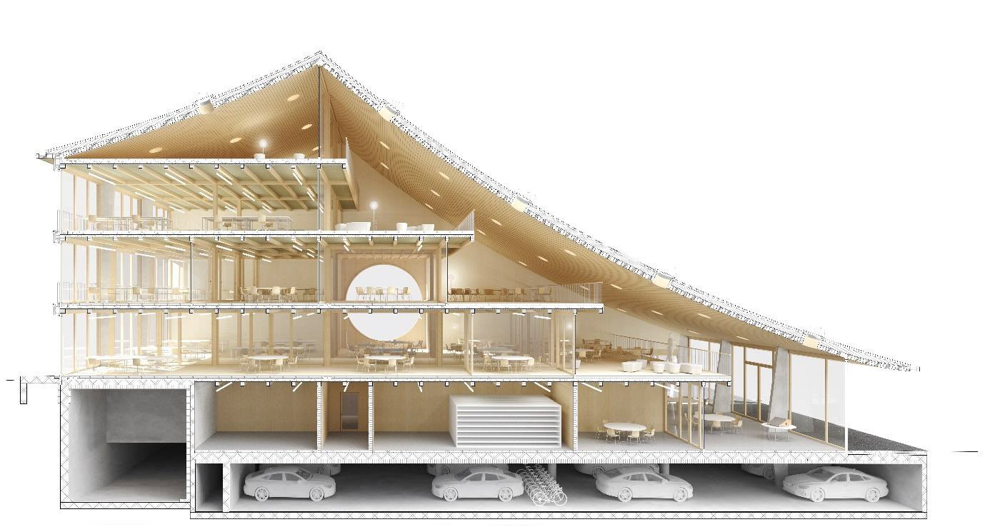 Visualisierung Neubau Gemeindehaus Münsingen