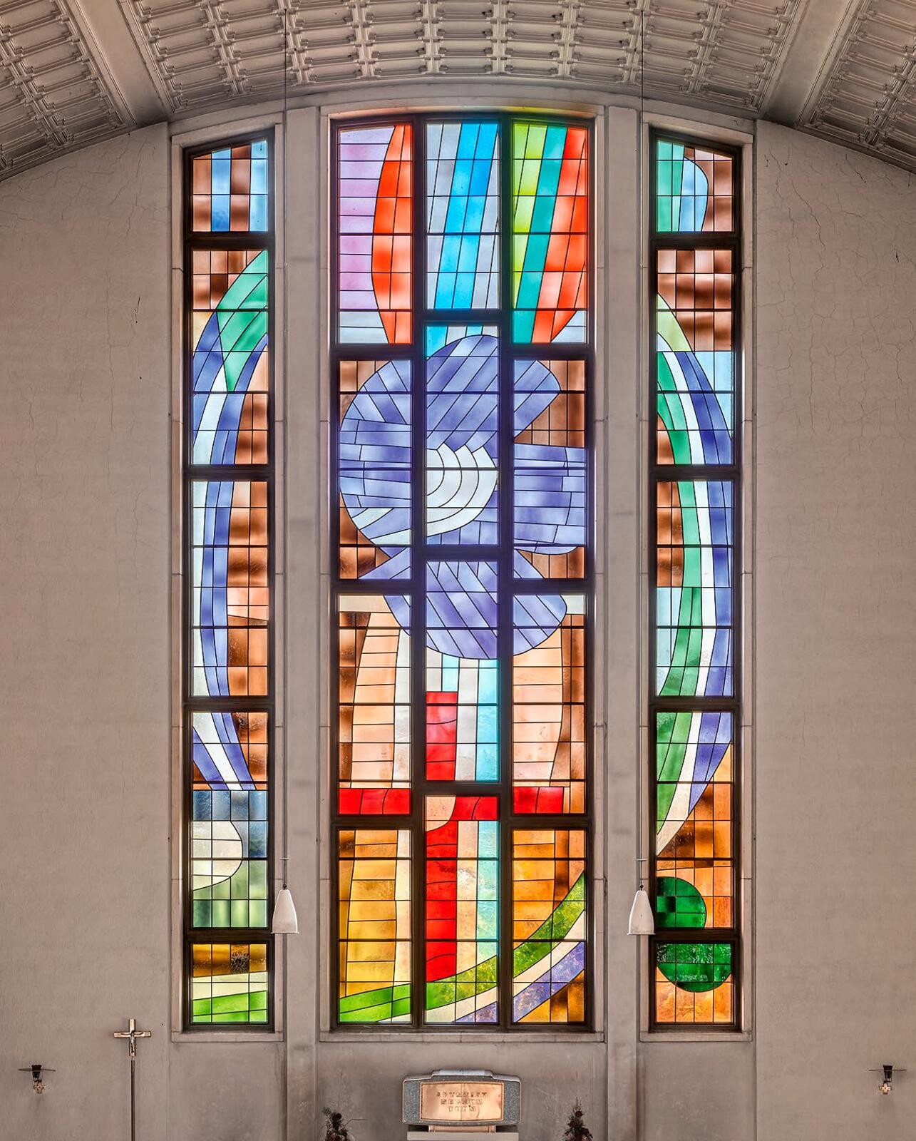 Fenster der Katholischen Kirche St. Stephan in Fulenbach