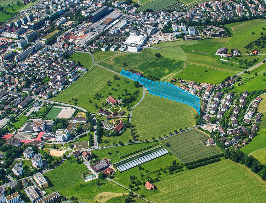 Standort neue Primarschule Stadt Zug