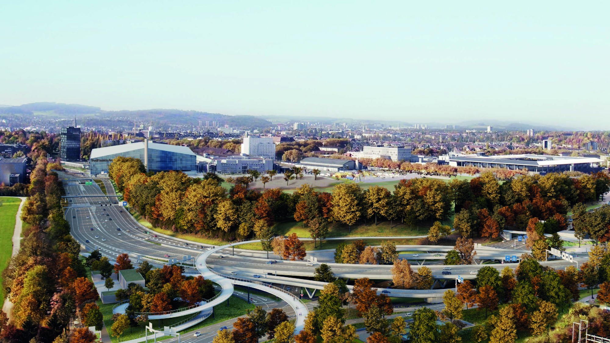 Visualisierung Astra Umgestaltung Anschluss Wankdorf