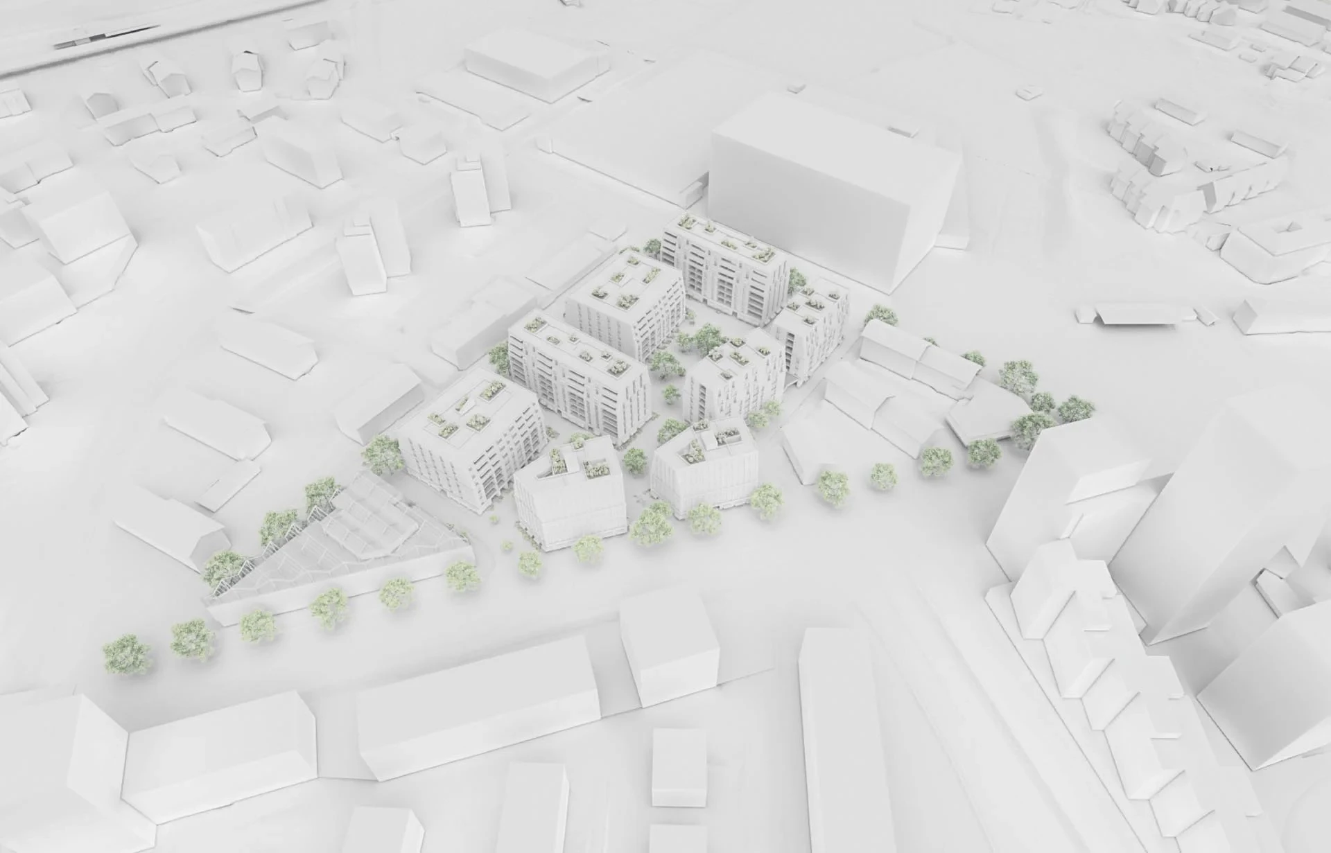 Visualisierung Wohnquartier Erni-Areal Wangen-Brüttisellen