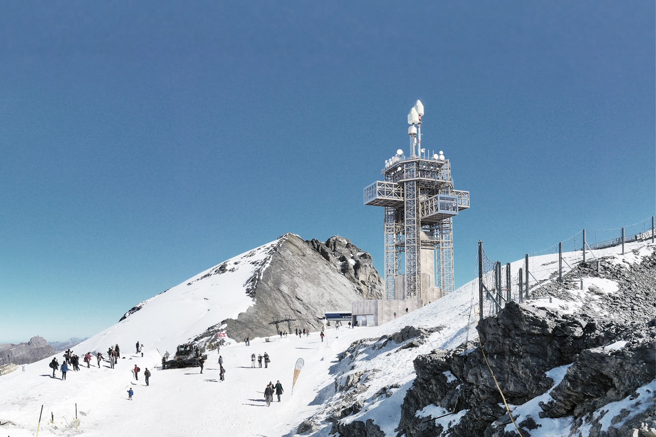 Visualisierung ausgebauter Richtstrahlturm Titlis