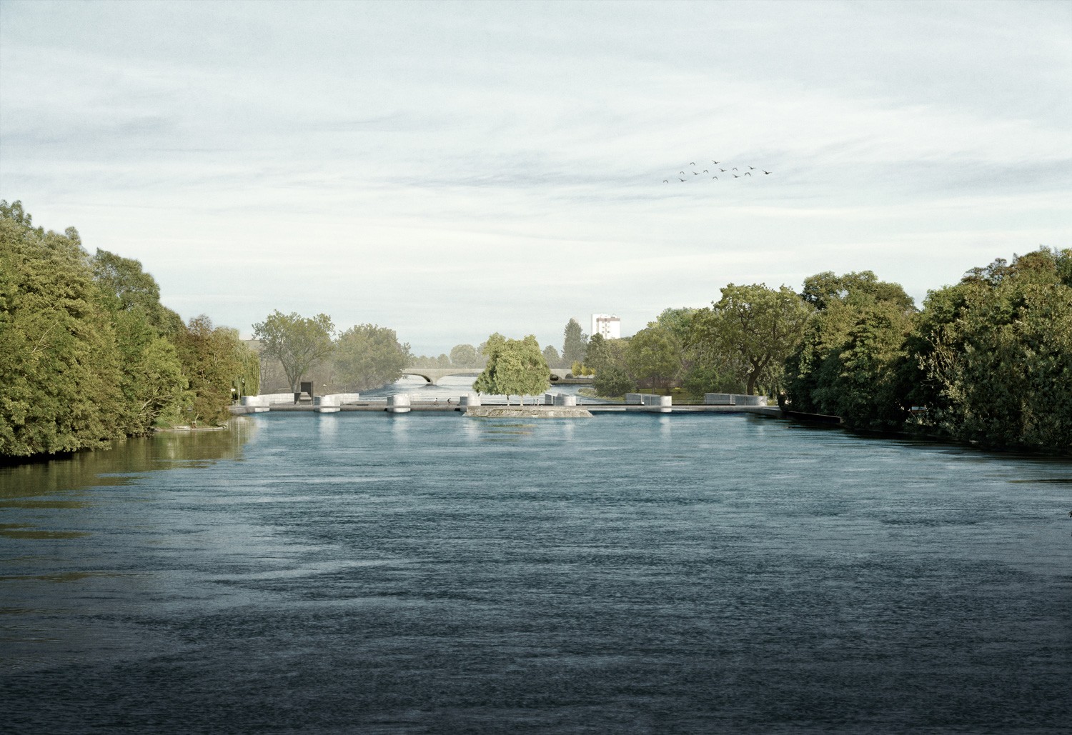 Visualisierung Erneuerung Wasserkraftwerk Aarau Eniwa