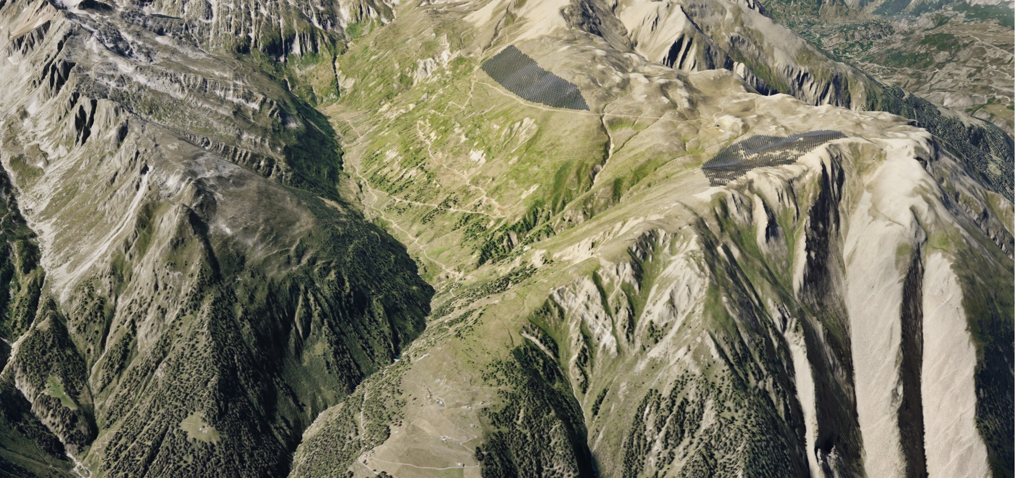 Visualisierung Grengiols Solar im Wallis redimensioniert