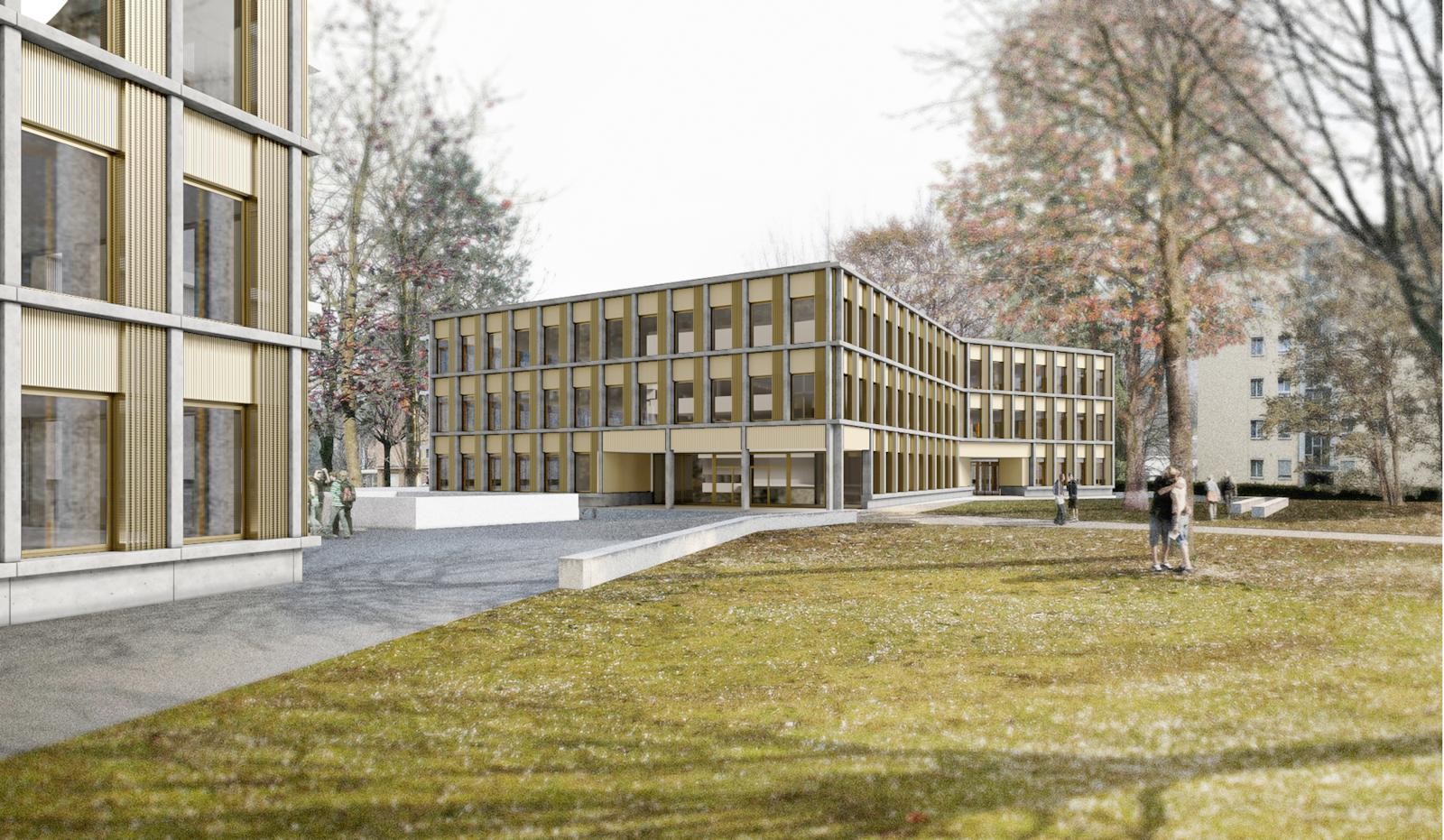 Visualisierung Schulneubau Mabillon Monthey