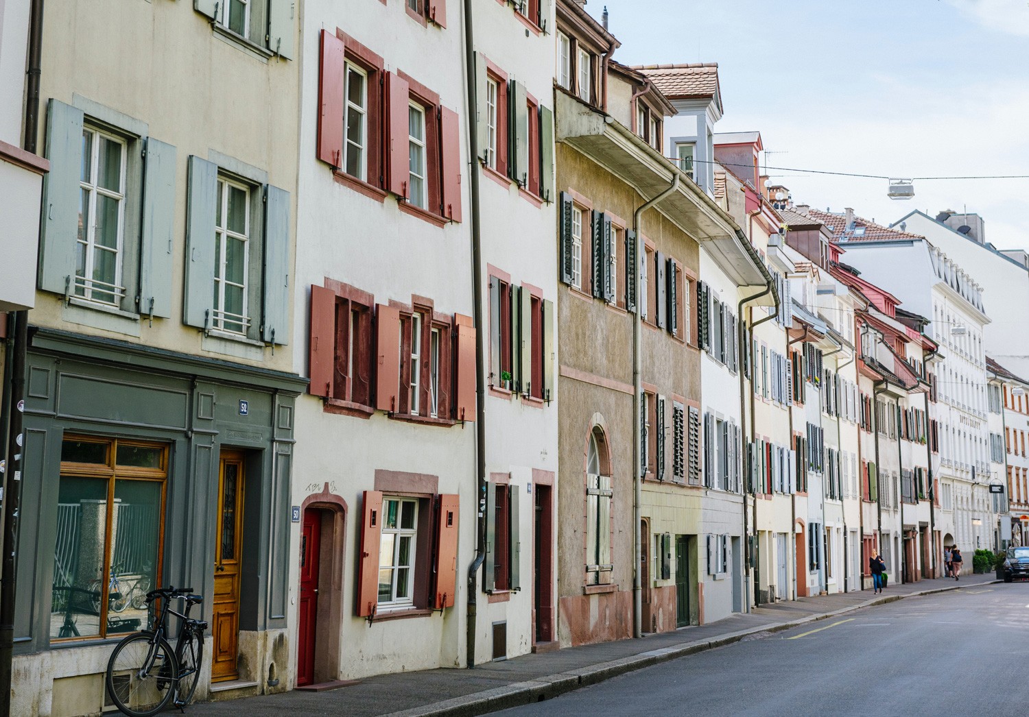 Häuserzeile in der Altstadt Kleinbasel