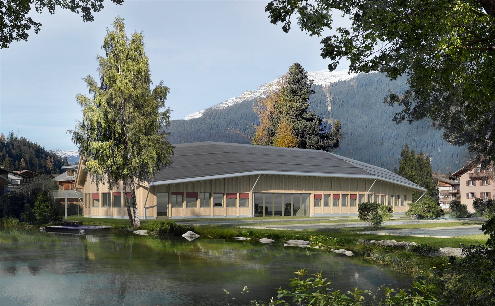 Visualisierung Ersatzneubau Fischzuchtanlage Klosters