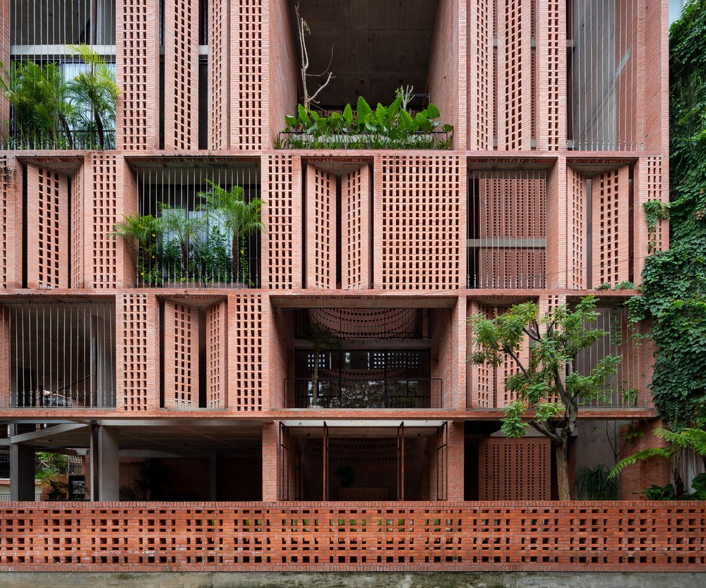 Bürohaus in Saigon, Fassade