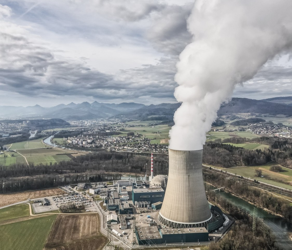 AKW Gösgem ais der Vogelperspektive