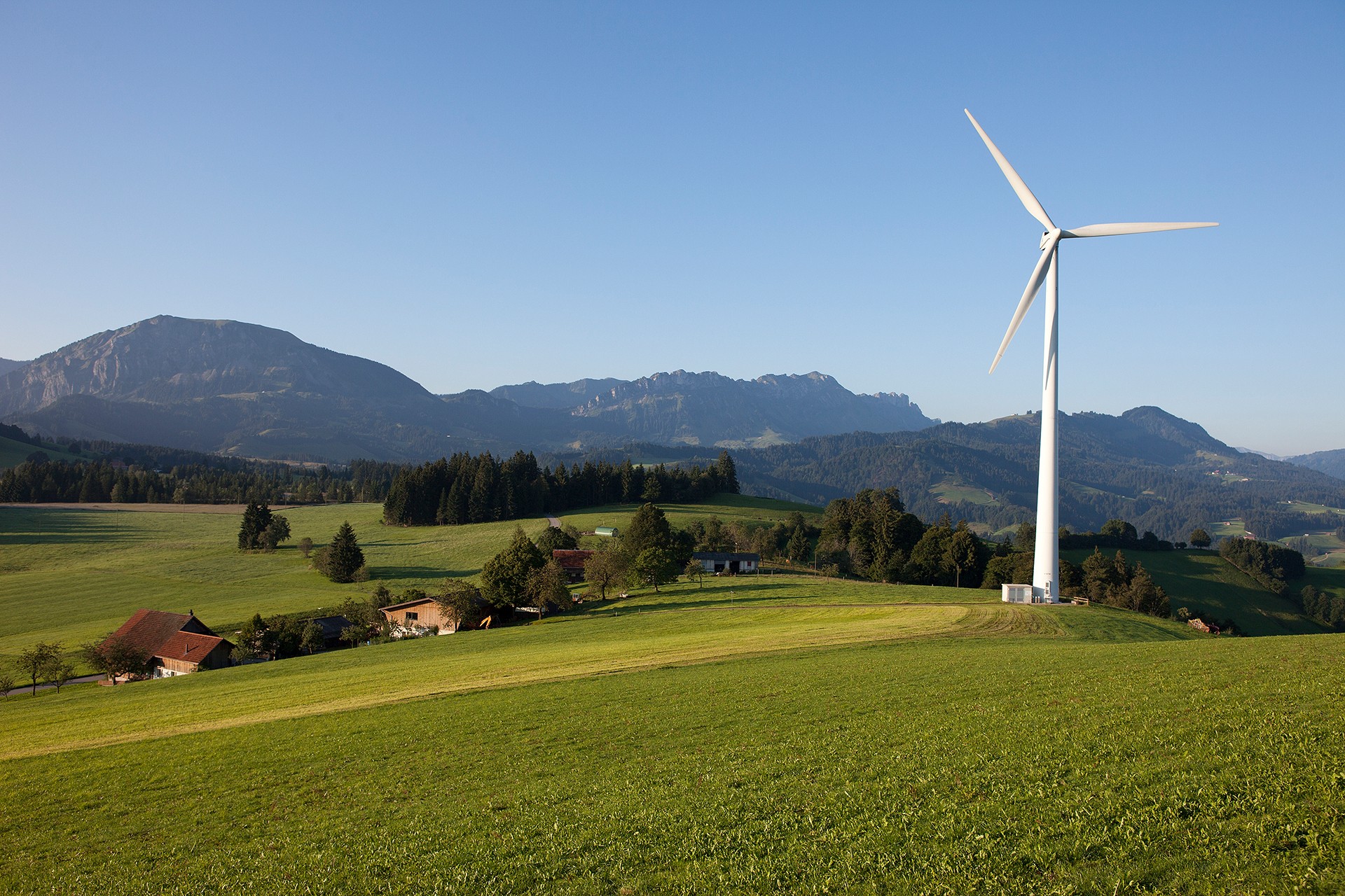 Windrad in Entlebuch Kanton Luzern