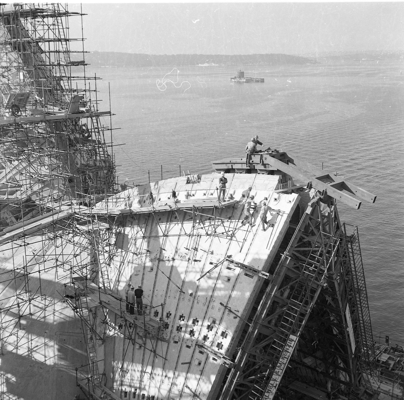 Bauphase Sydney Opernhaus 1960er Jahre