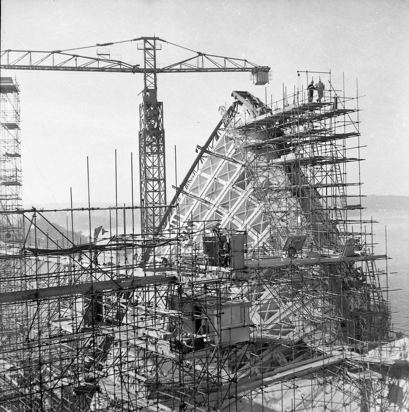 Bauphase Sydney Opernhaus 1960er Jahre