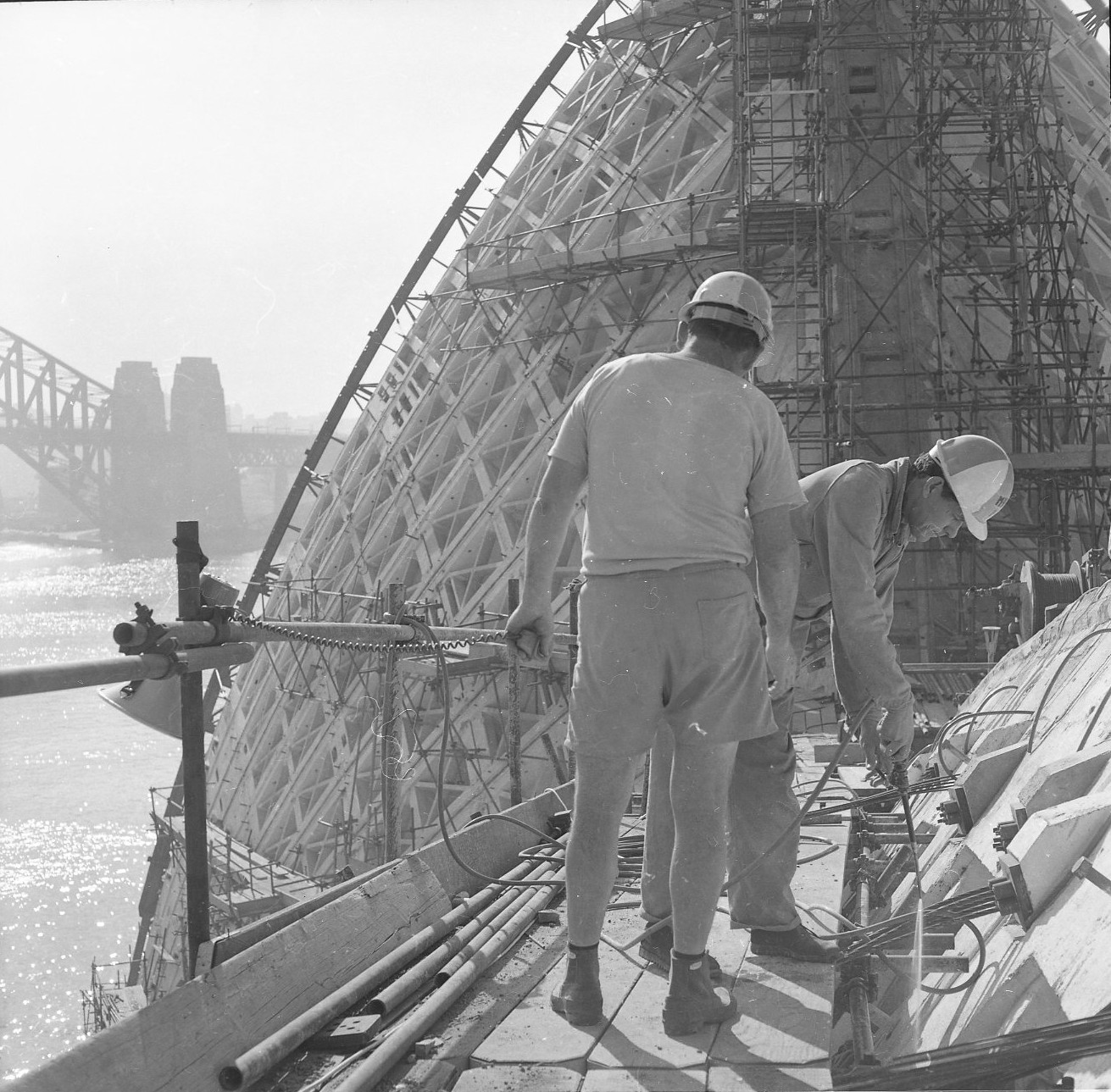 Bauphase Sydney Opernhaus 1960er Jahre
