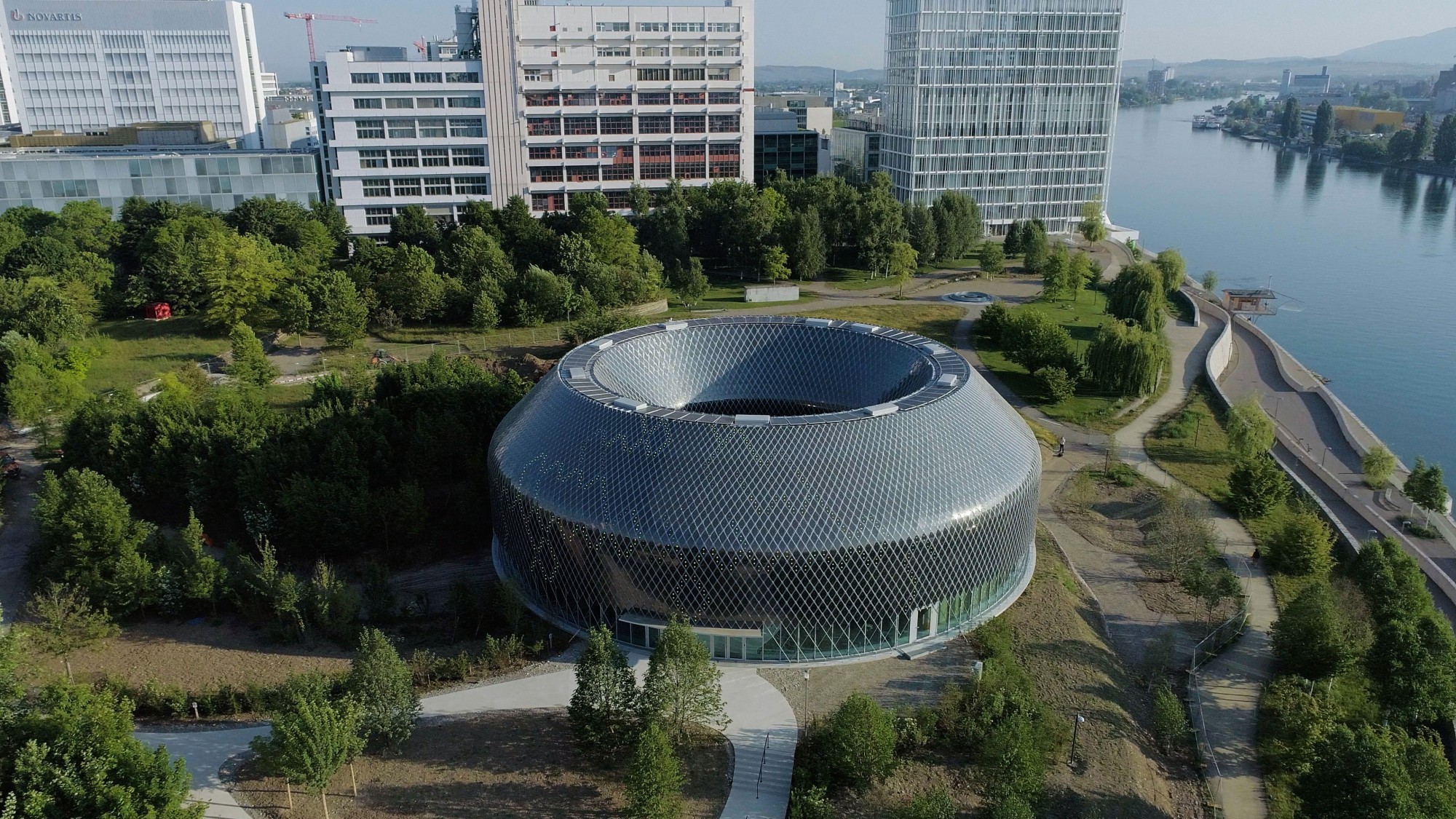 Pavillon auf dem Novartis-Campus