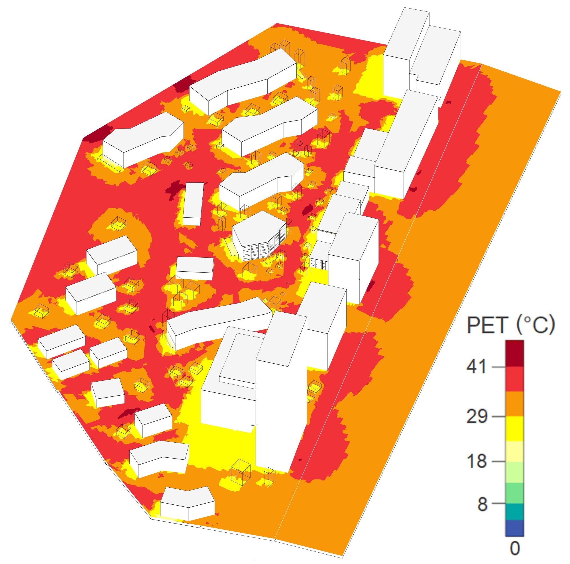 Temperaturmodell Quartierklima HSLU