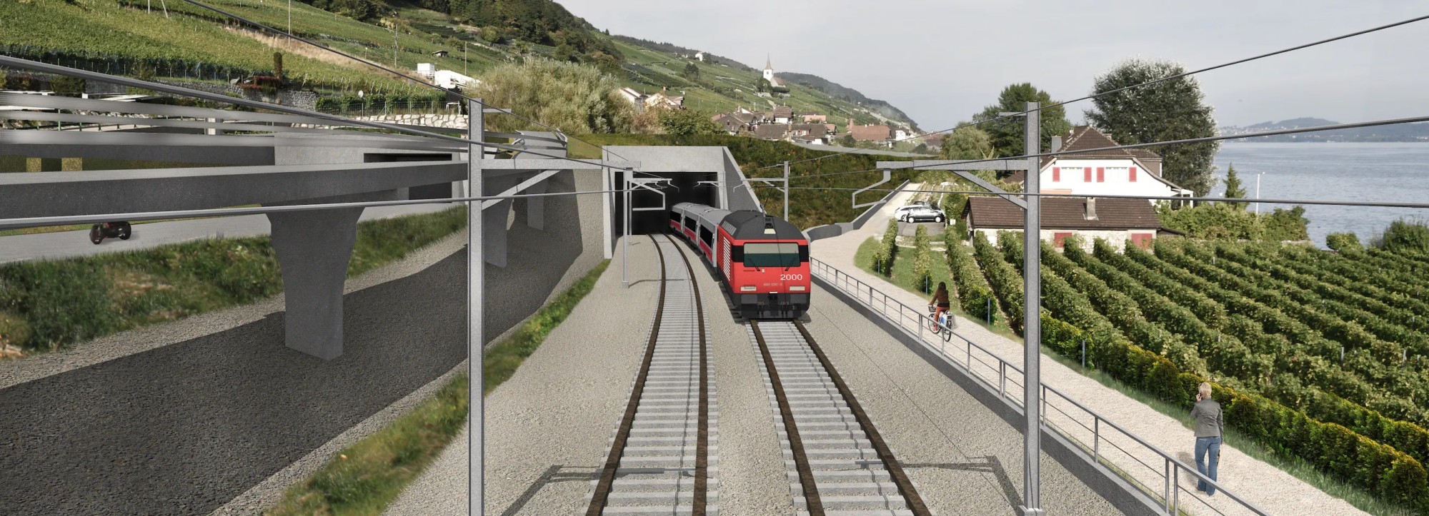 Visualisierung Westportal Ligerztunnel SBB