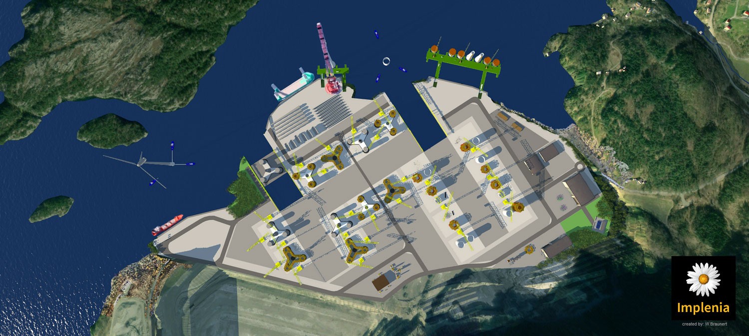 Visualisierung Offshore-Windpark Jelsa Implenia Norwegen