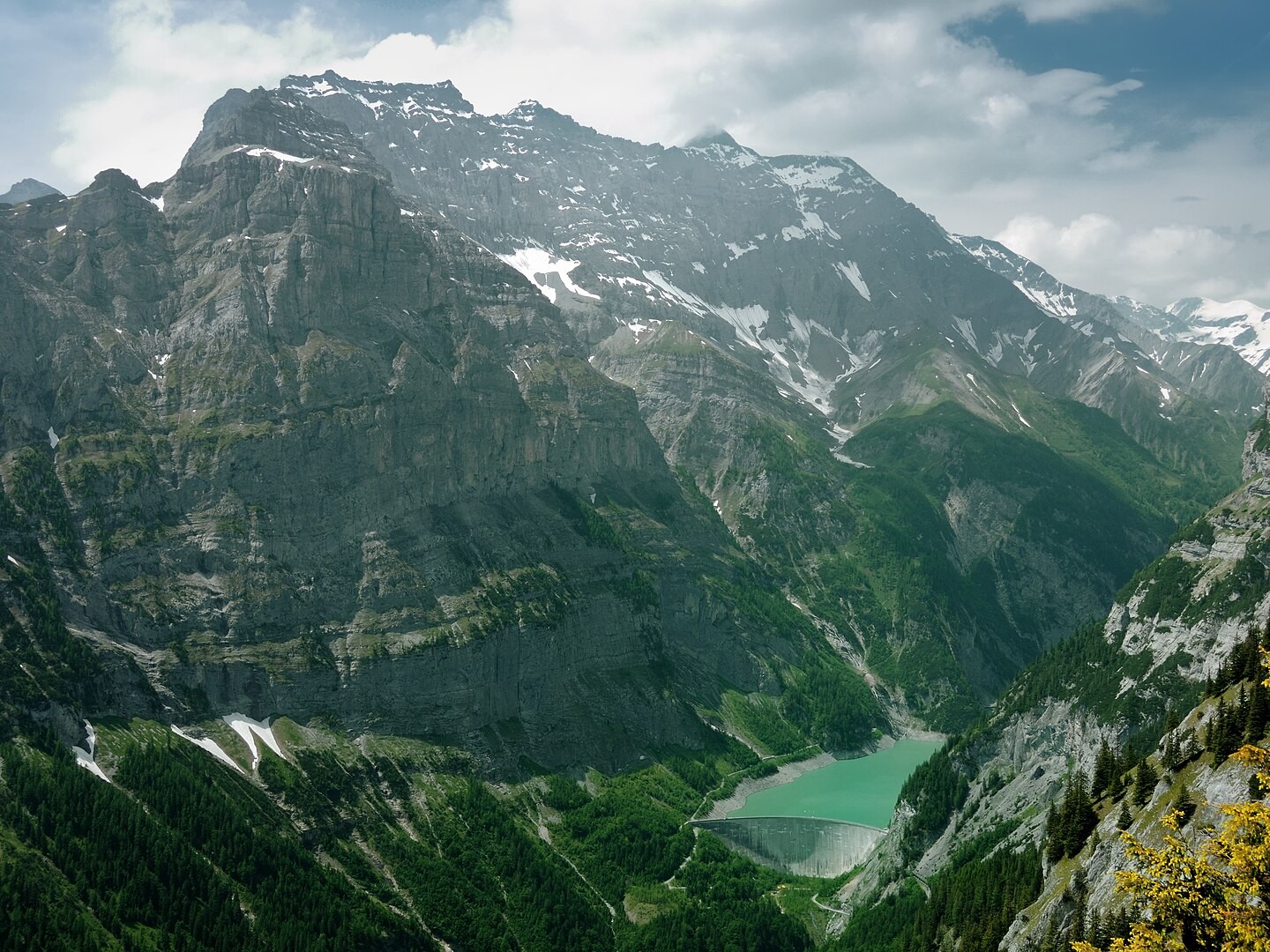 Blick auf Ringelspitz und Gigerwaldsee