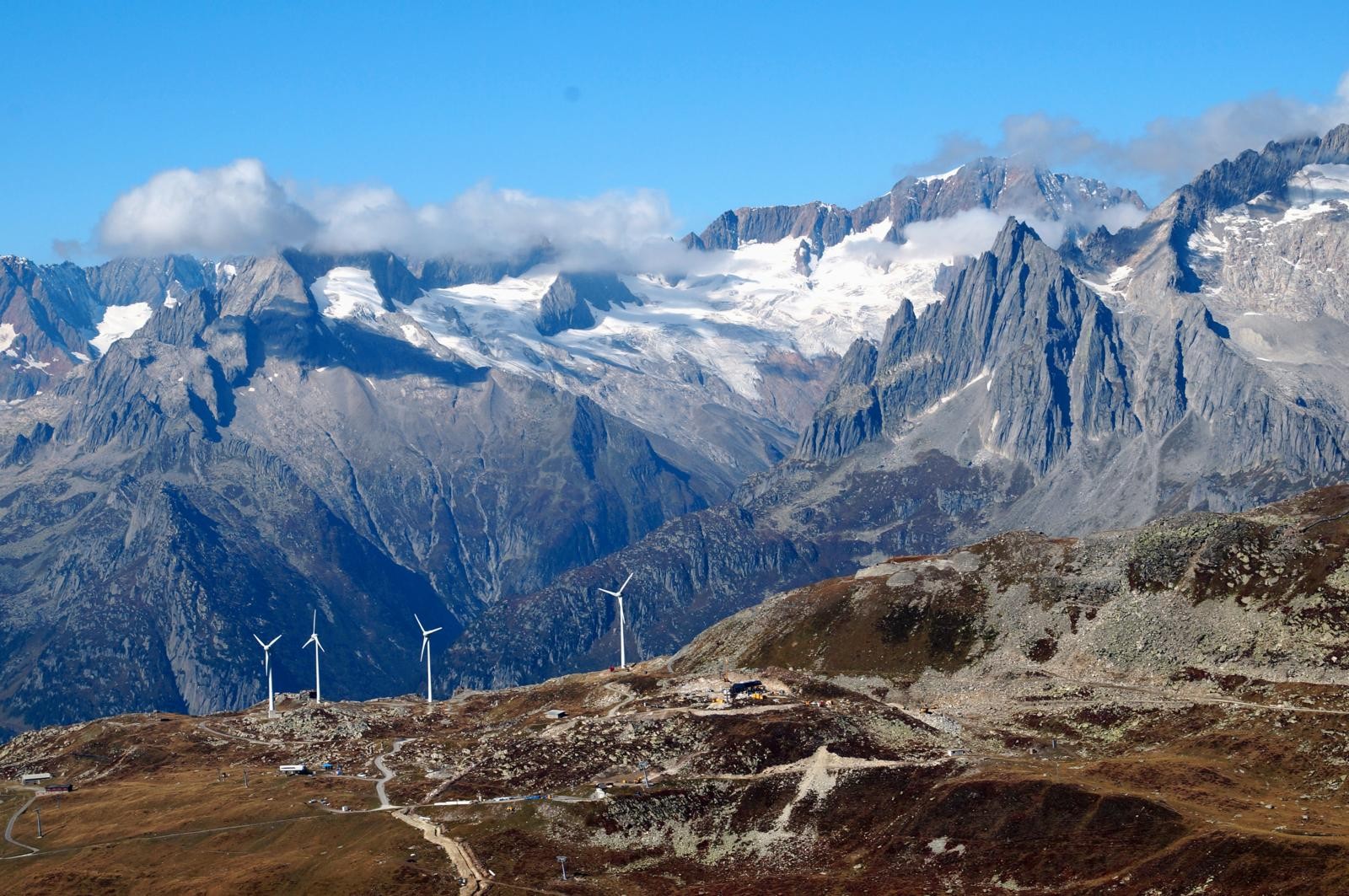 Windpark Gütsch oberhalb von Andermatt