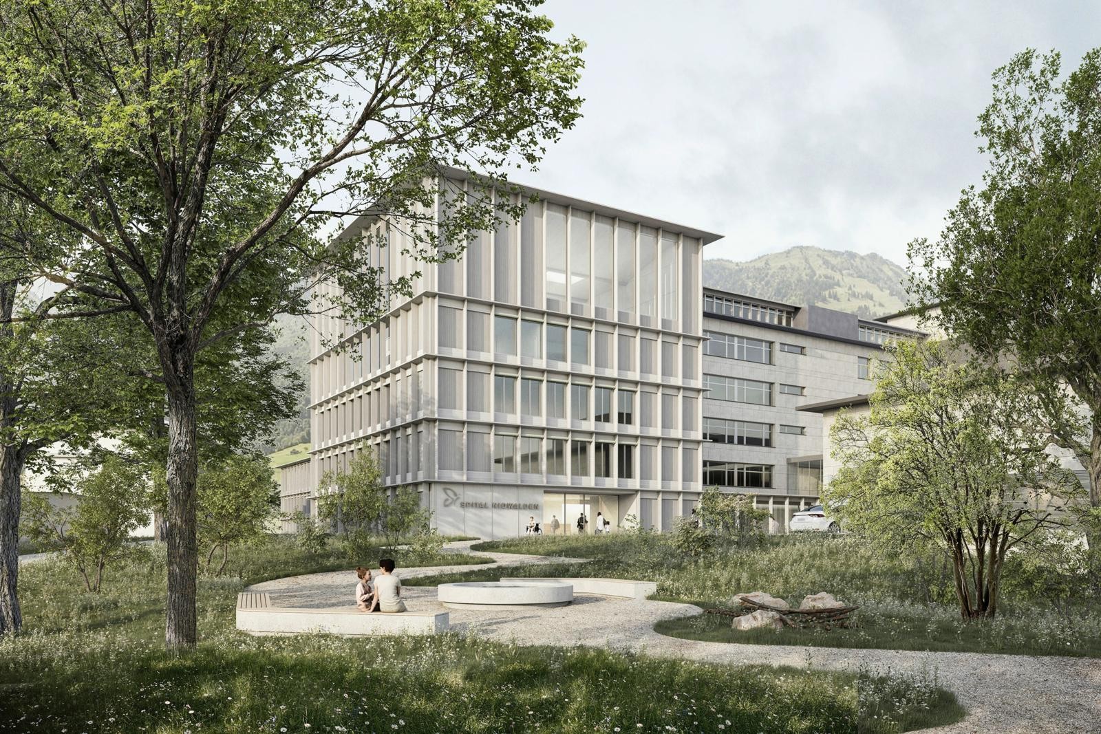 Visualisierung Neubau Medizinisches Zentrum Stans