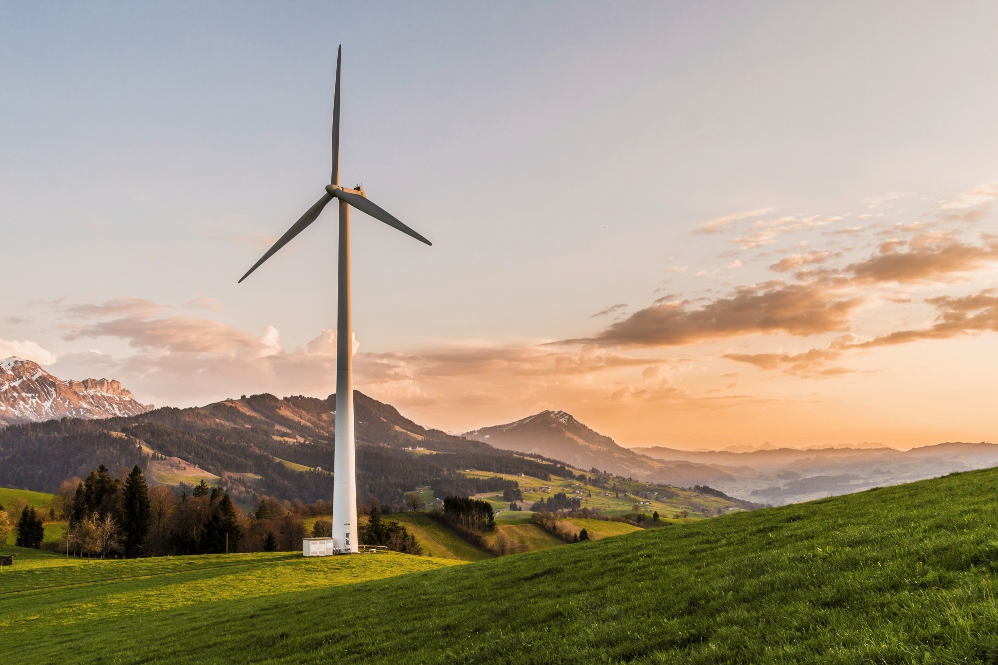 Bild 6: Windturbine im Entlebuch