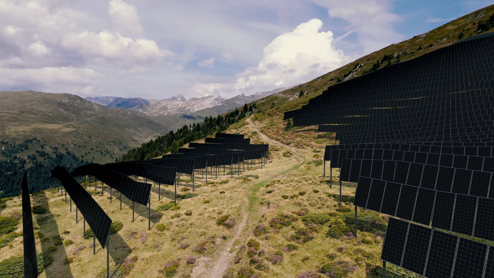 Solaranlage Ovra Solar Camplauns aus der Nähe