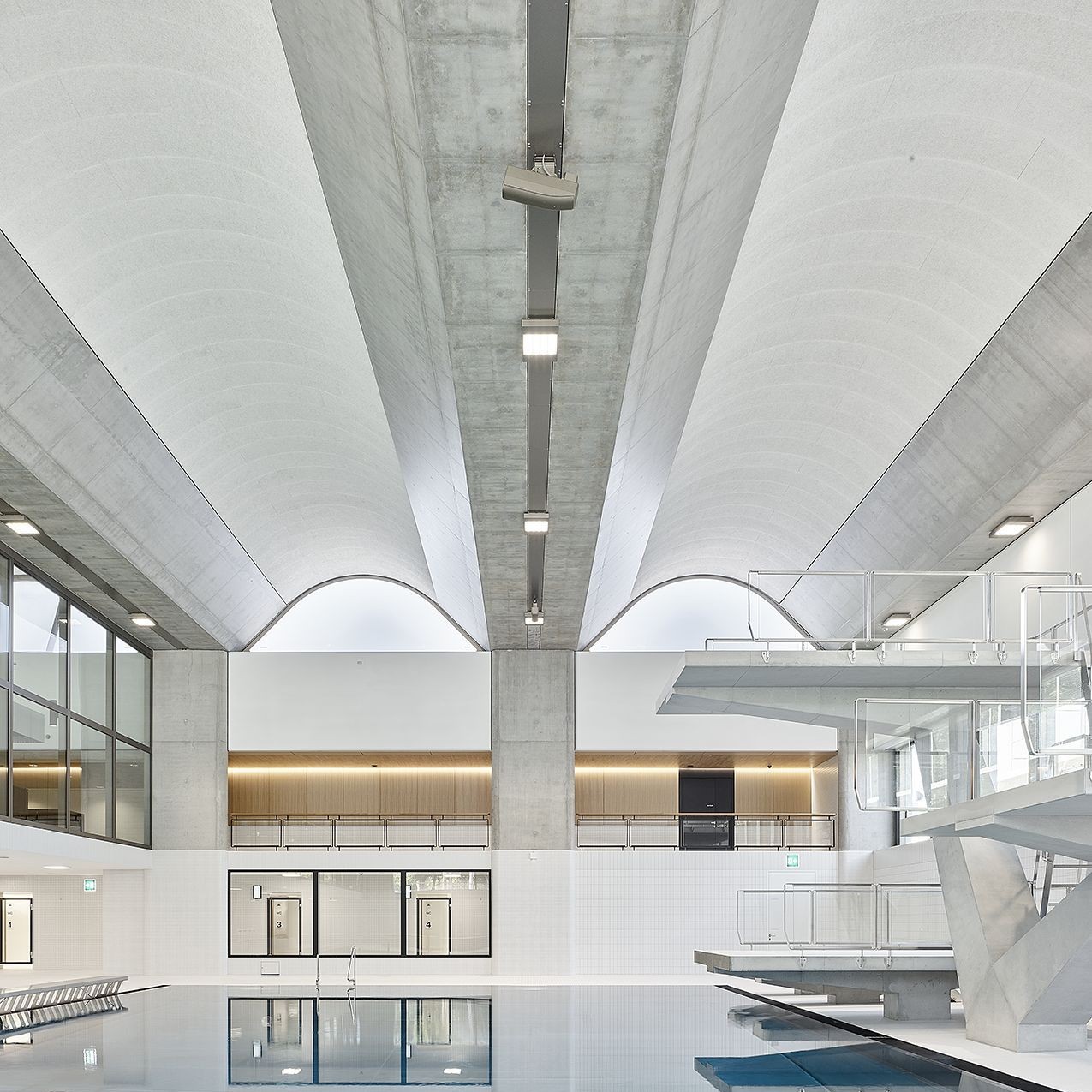 Sprungbecken in Schwimmhalle Neufeld in Bern