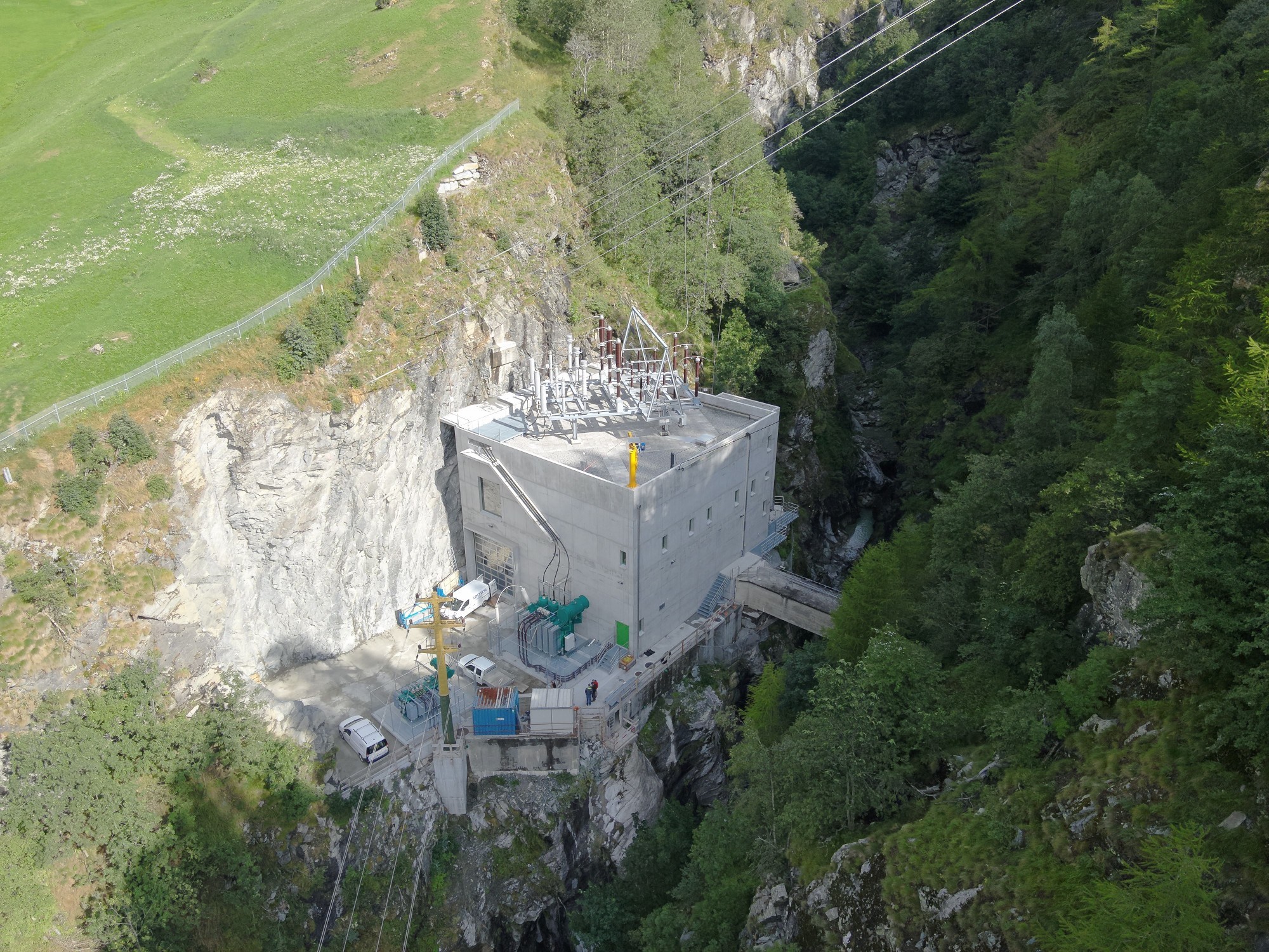 Sanierte Zentrale Kraftwerk Gabi