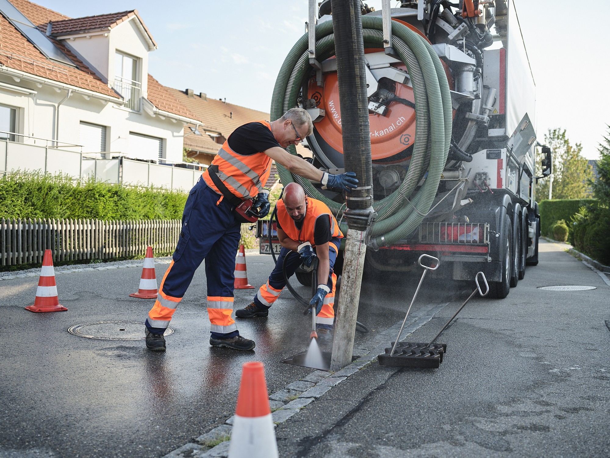 Spül- und Saugarbeiten mit LKW