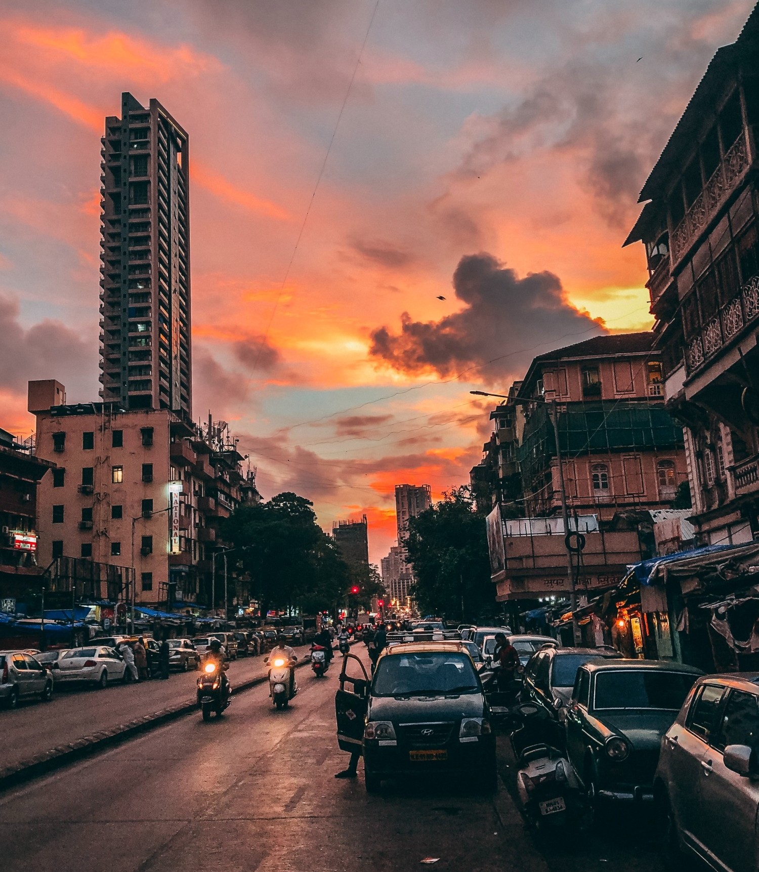 Strassenszene in Mumbai.