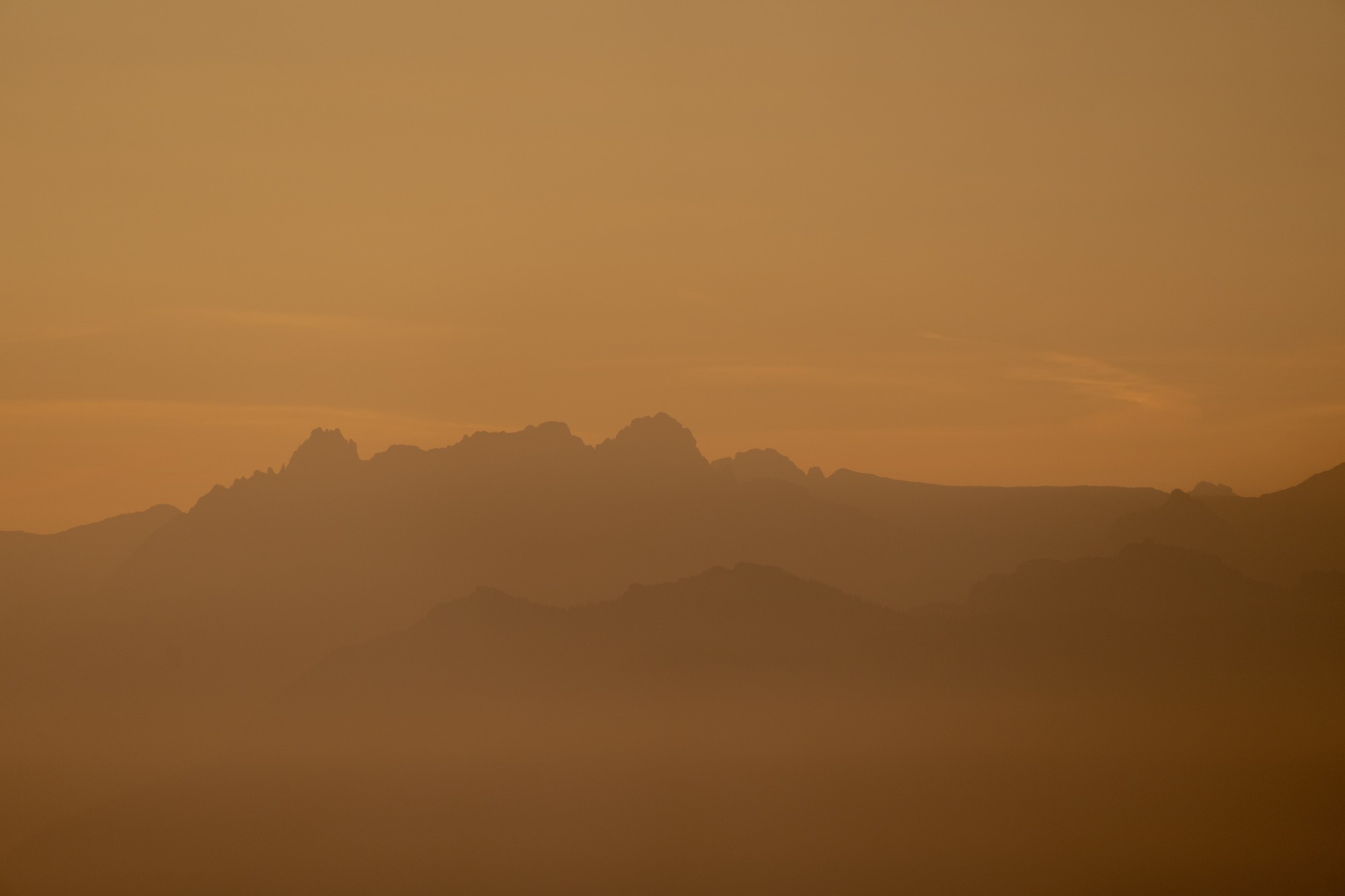 Uetliberg bei Zürich im Dunst