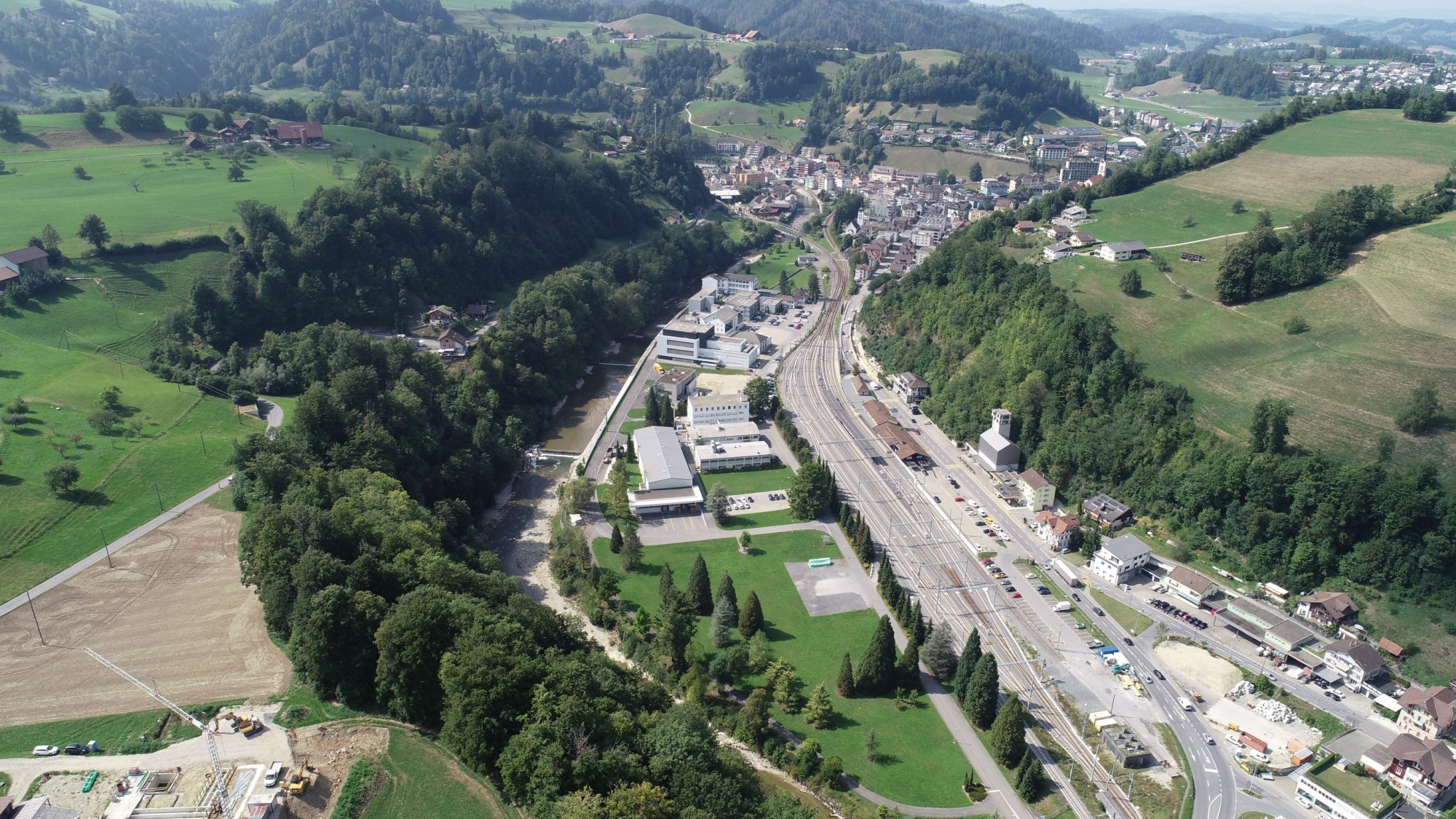 Luftbild Gemeinde Wolhusen im Kanton Luzern