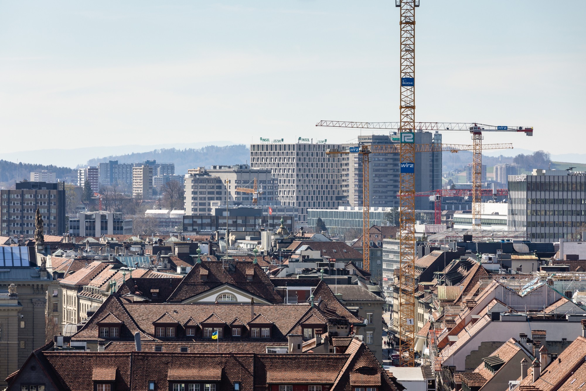 Neubau Inselspital, Anna-Seiler-Haus, Bern, Skyline