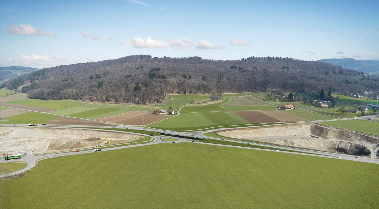 Visualisierung Kreisel Chrüzstrasse Schaffhausserstrasse Bülach