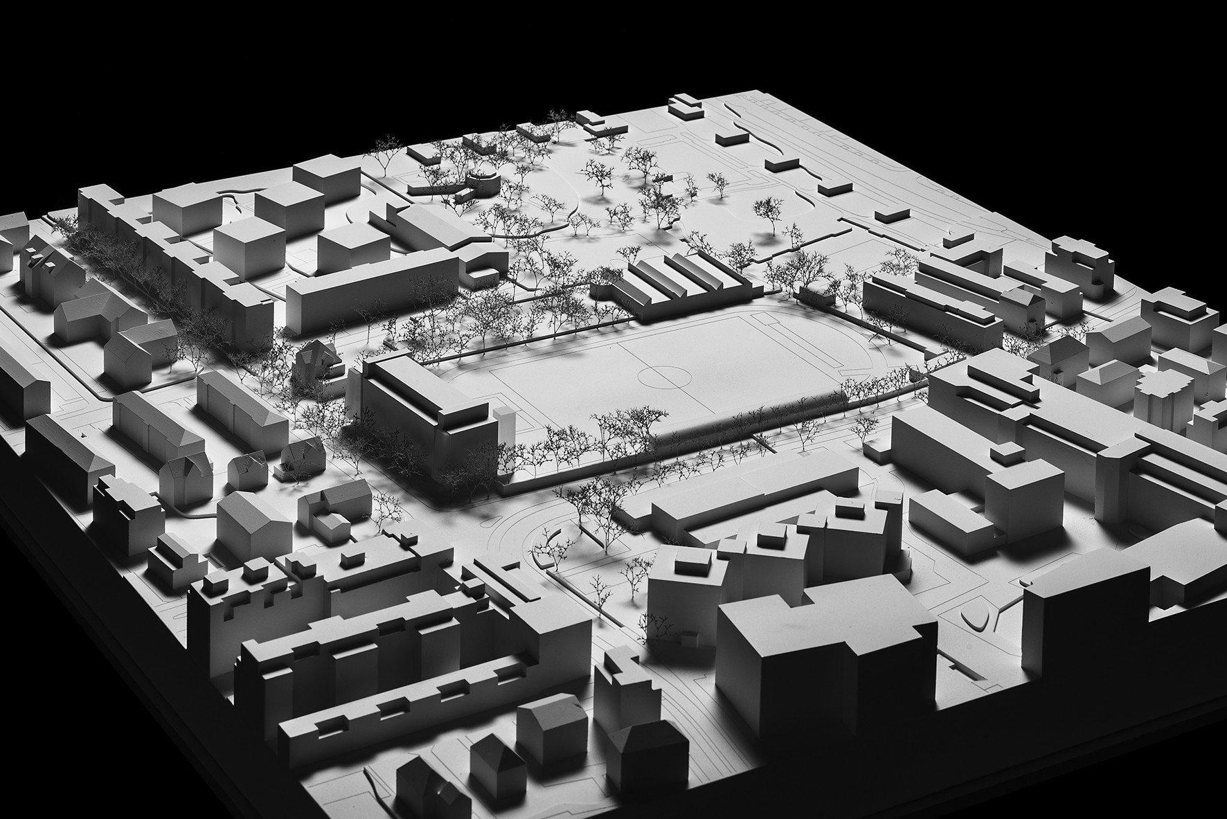 Ersatzneubau der Schulanlage Utogrund Stadt Zürich Modellfoto