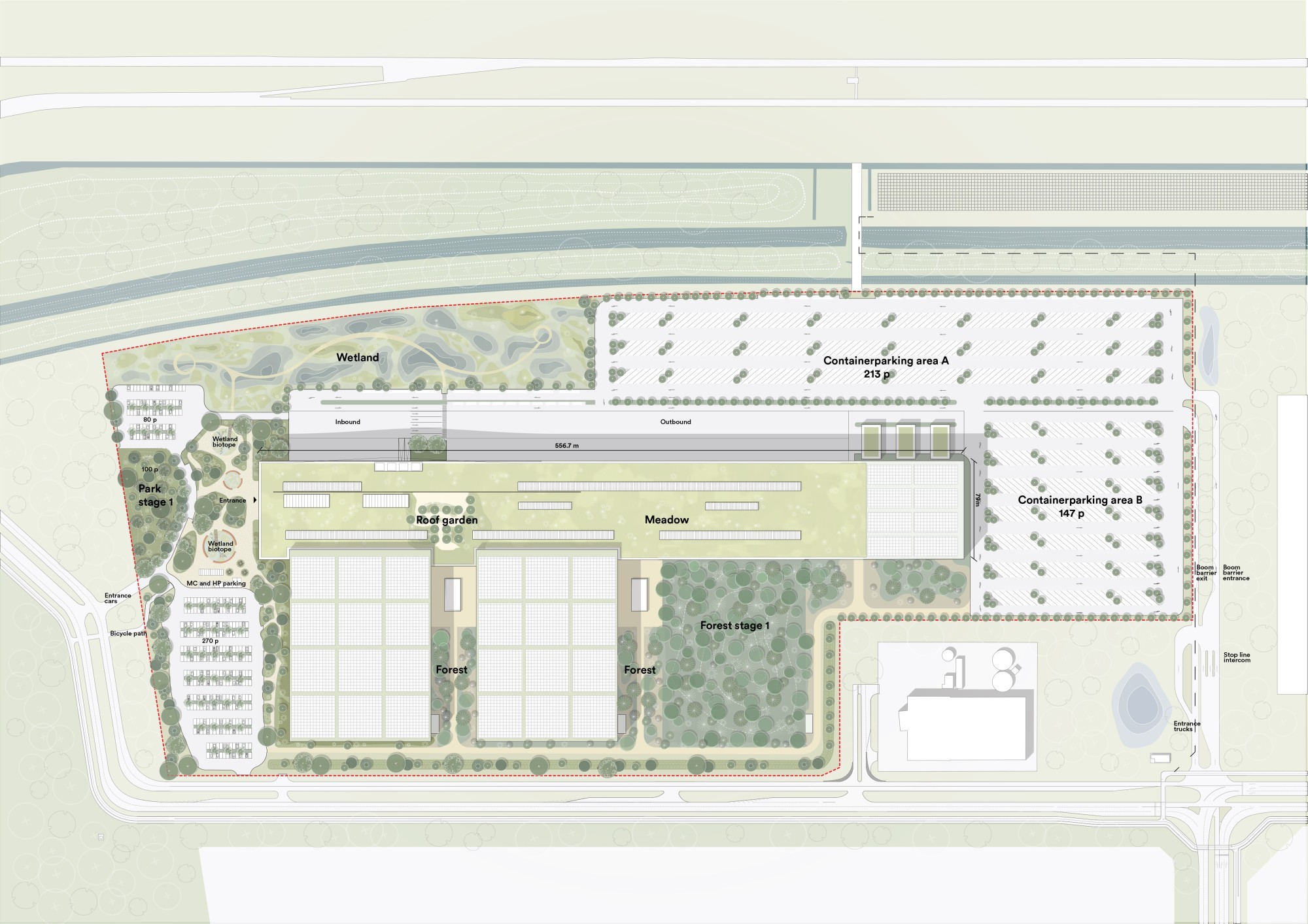 Logistiek Centrum Westelijk in Flevopolder, plan