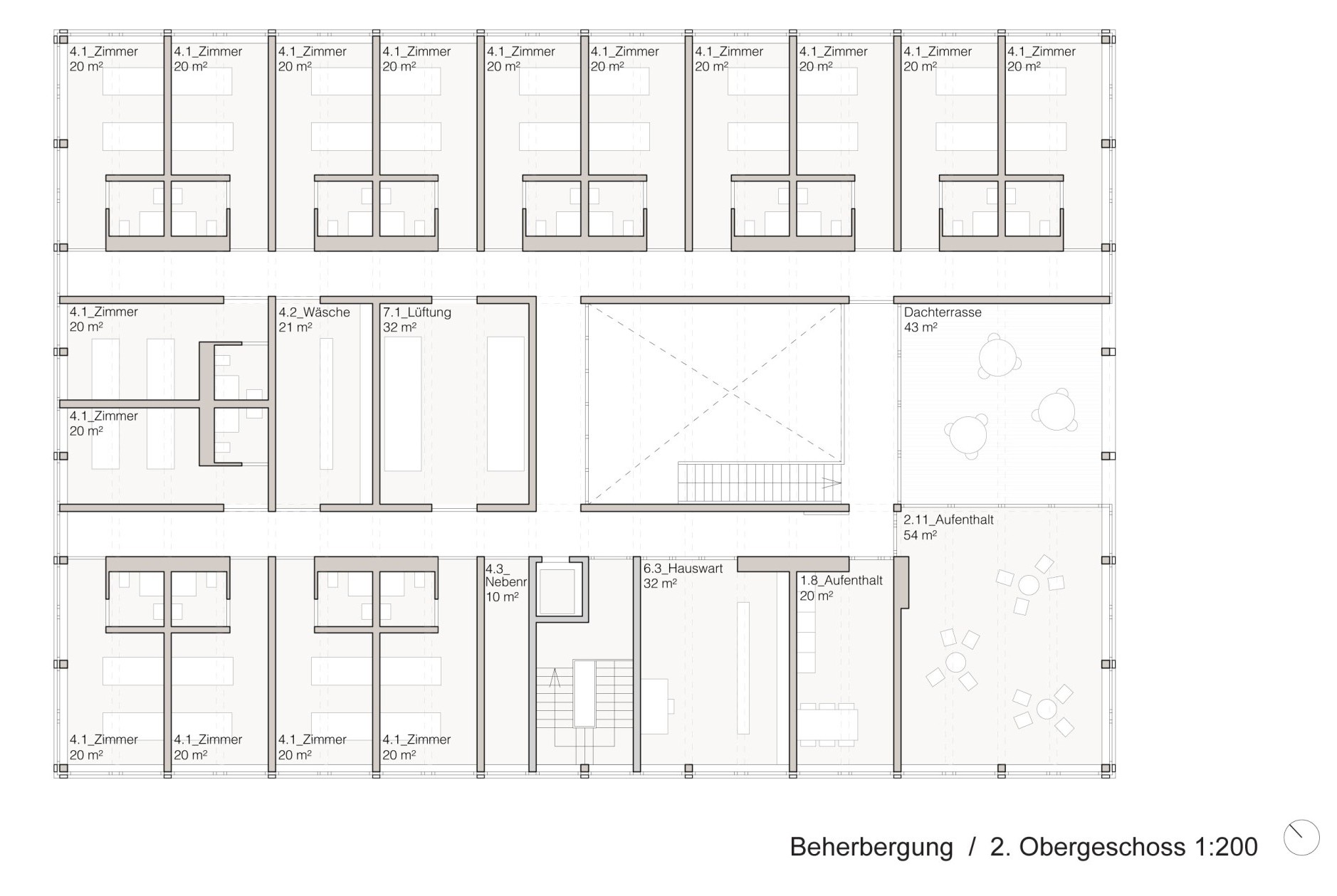 Grundriss Neues Ausbildungszentrum Meiersboden Chur