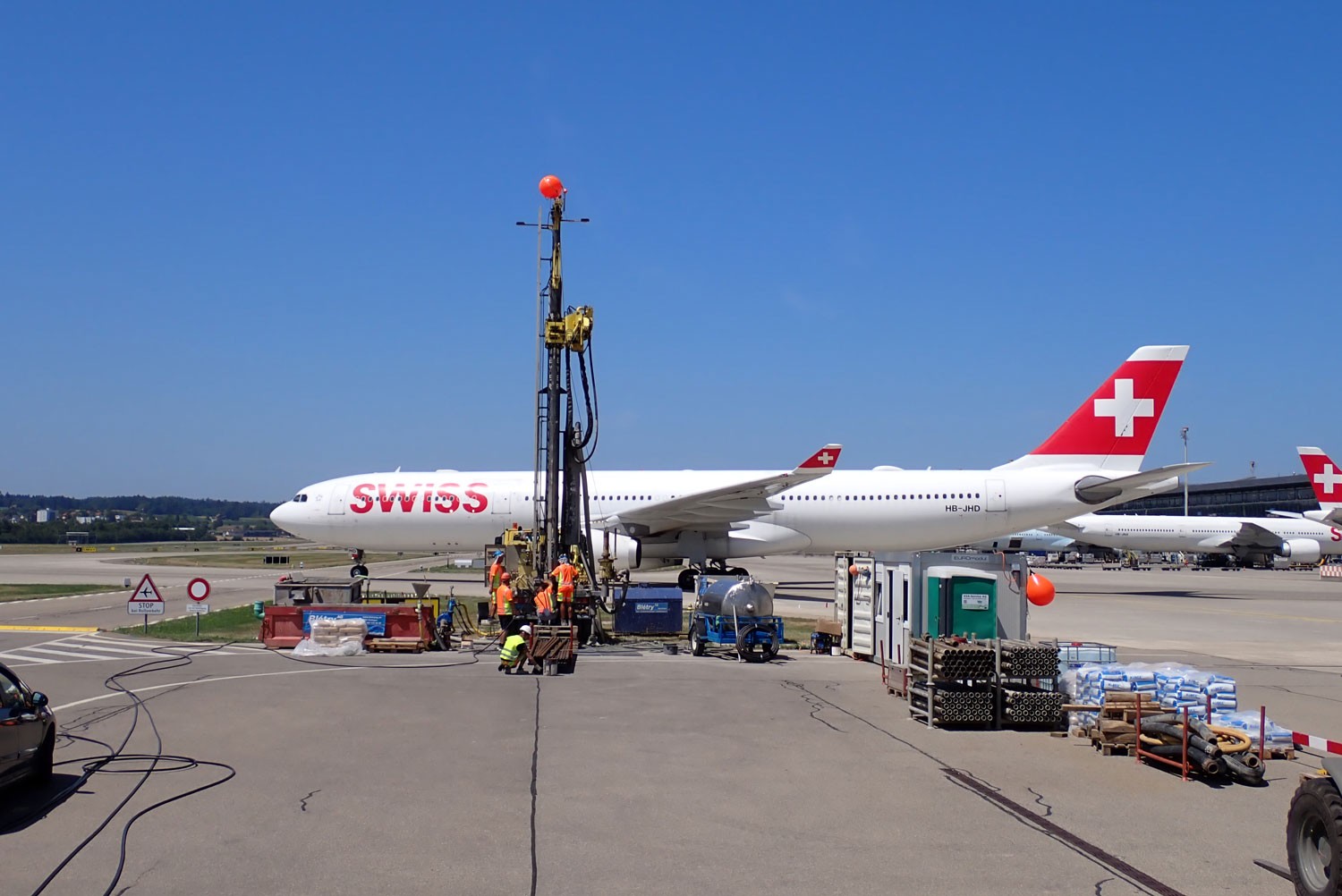 Sondierbohrungen am Flughafen Zürich