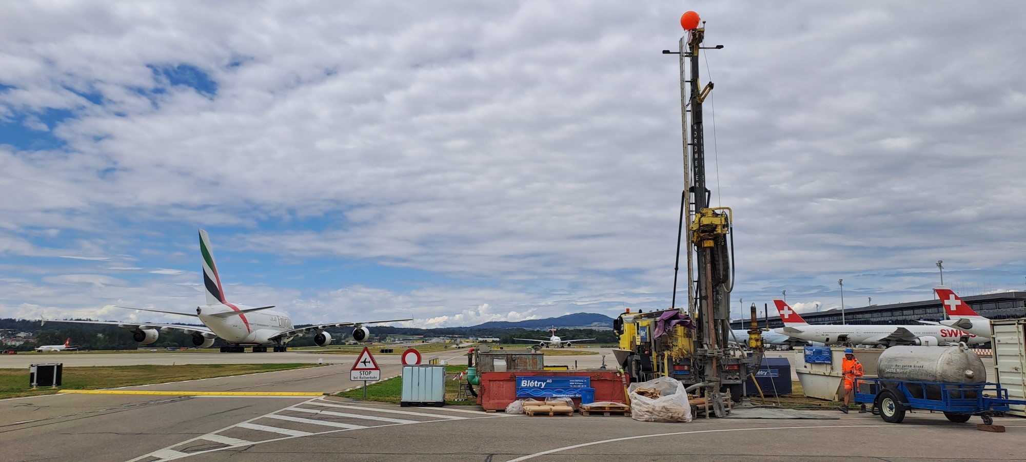 Sondierbohrungen am Flughafen Zürich