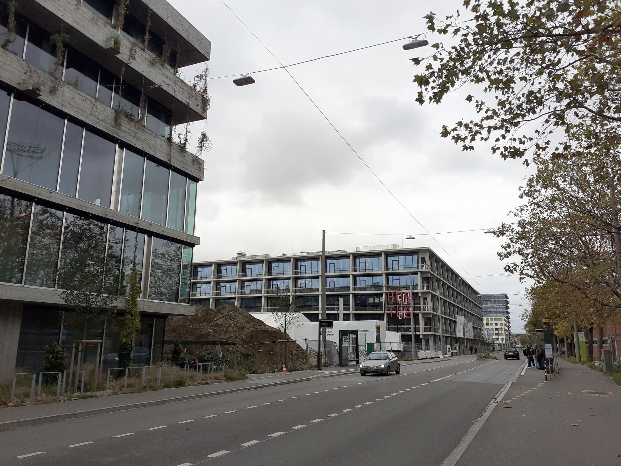 Allschwil, Campus, Herzog und de Meuron, (Links: Schweizerisches Tropeninstitut).