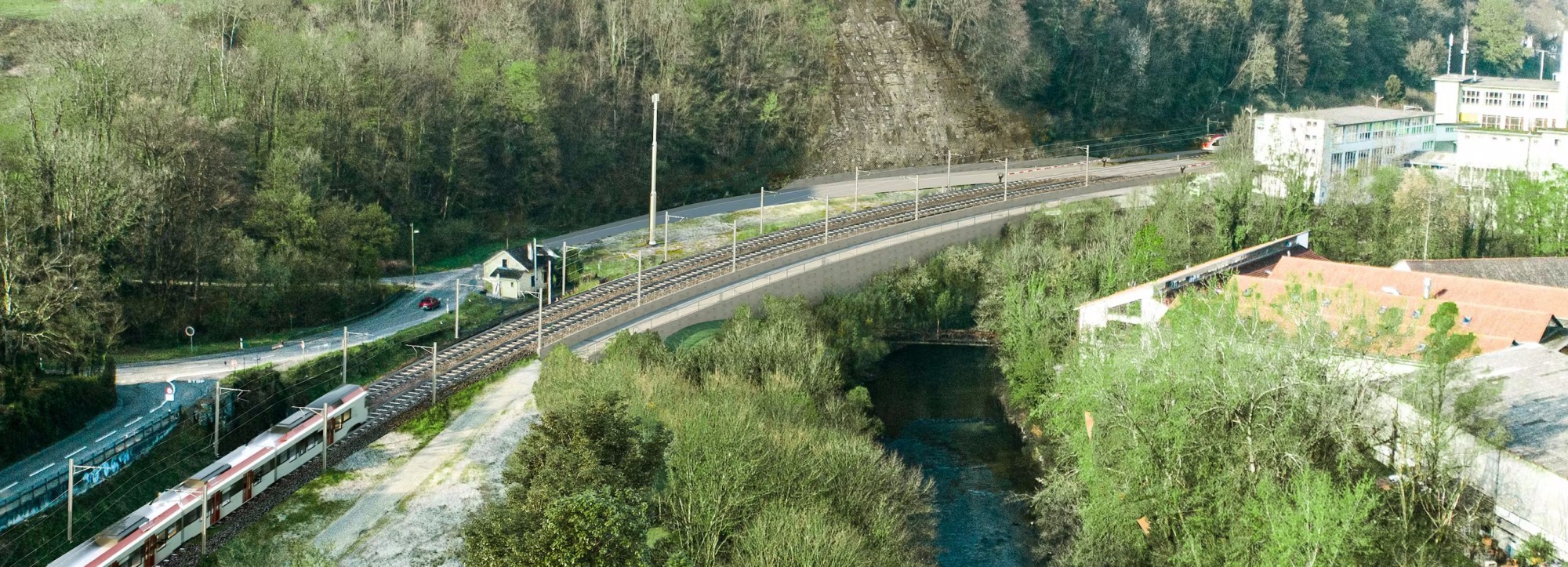 Doppelspurausbau im Laufental BL