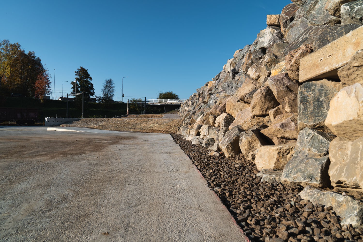 Roboter gefertigte Trockensteinmauer ETH Zürich