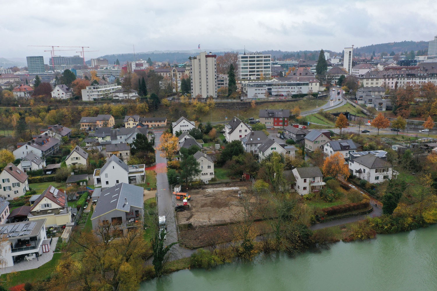 Grabungsfläche am Philosophenweg in Aarau