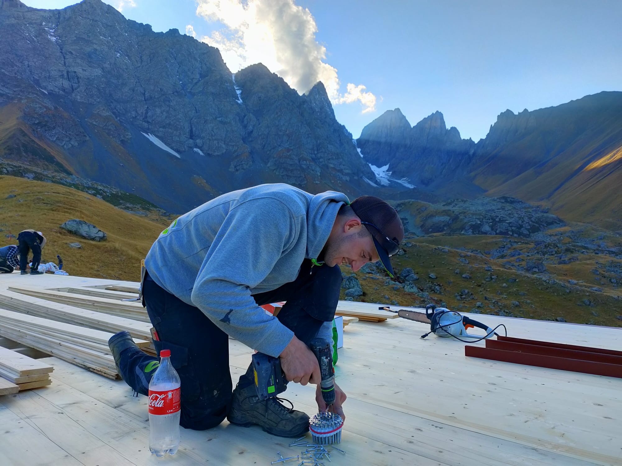 Damian Ott bei der Arbeit.