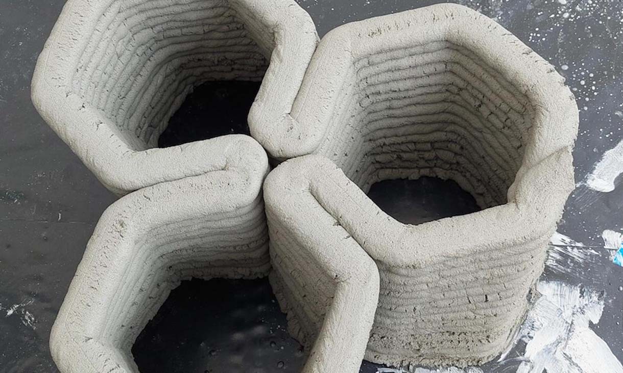 3D-gedruckter Beton mit Graphenoxid