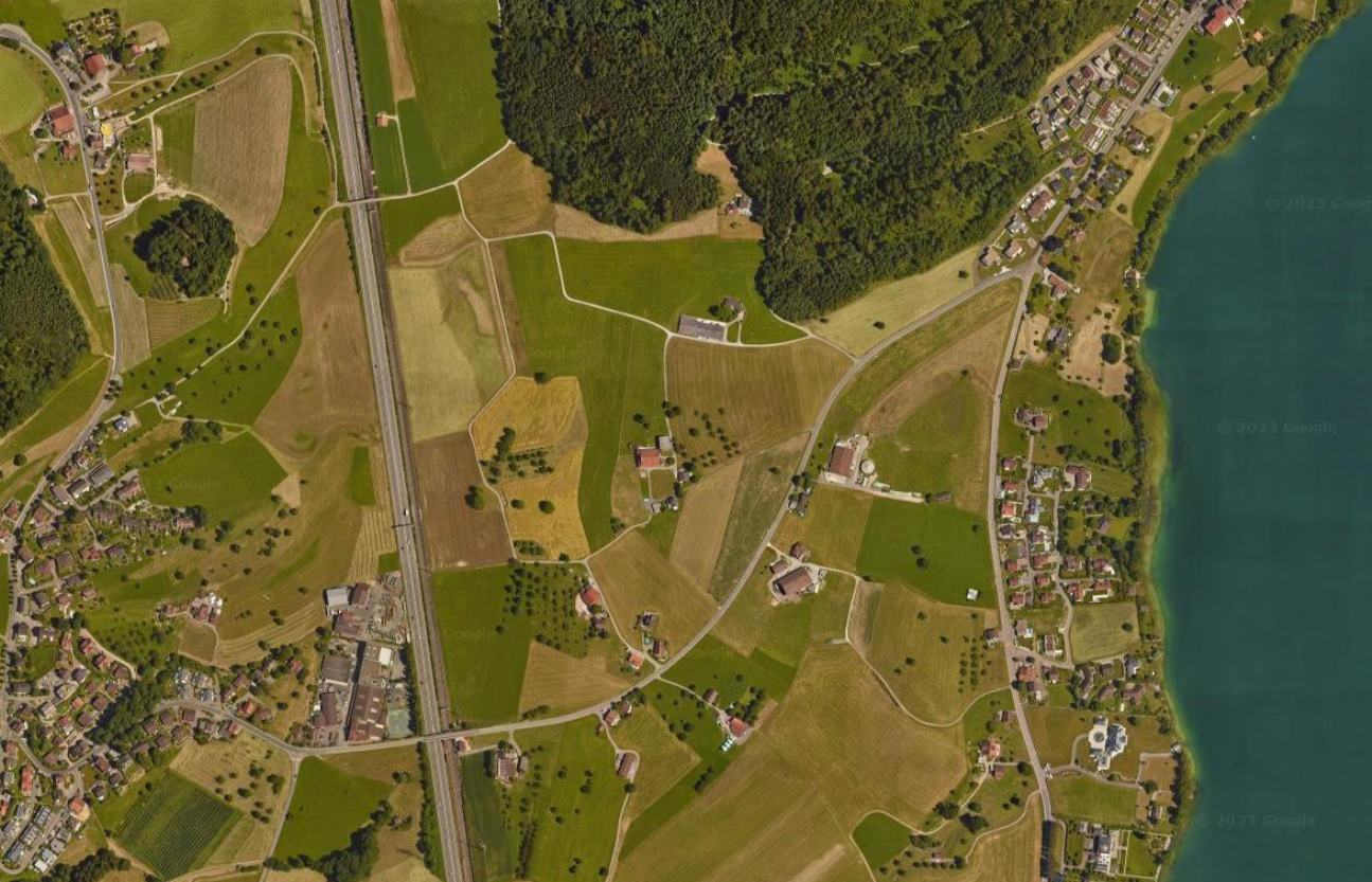 Deponie Gebiet Stockeri bei Gemeinde Risch Kanton Zug