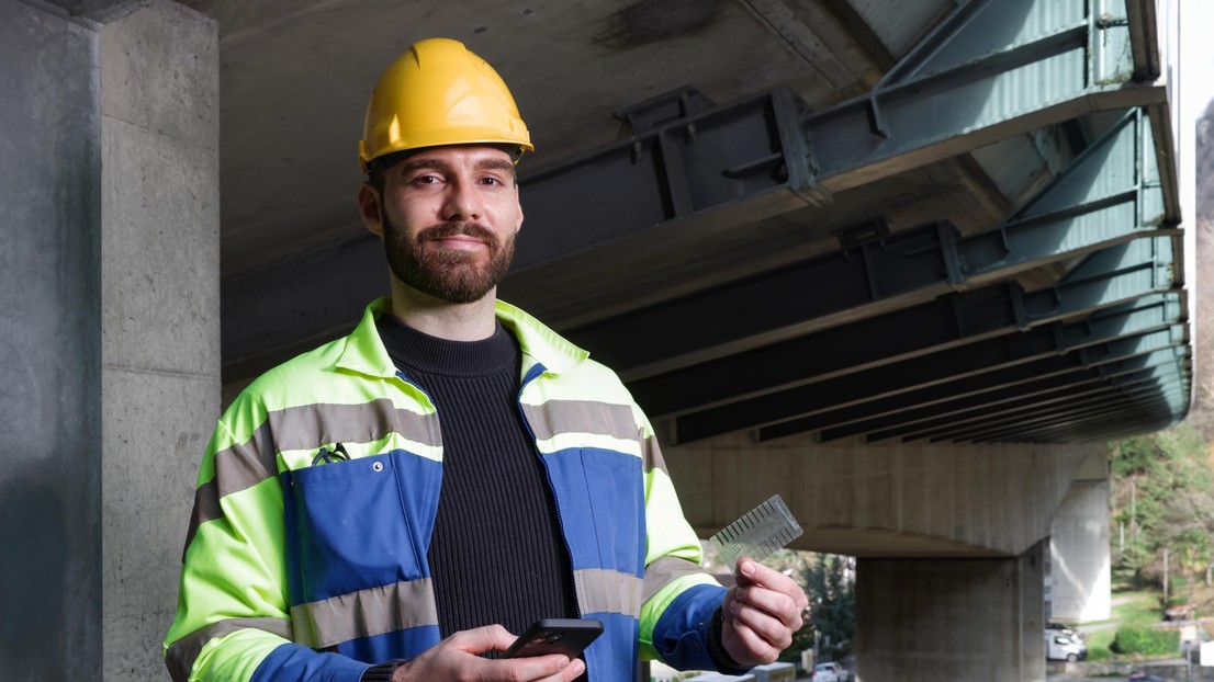 Hugo Nick KI-gestützte Risserkennung Beton EPFL