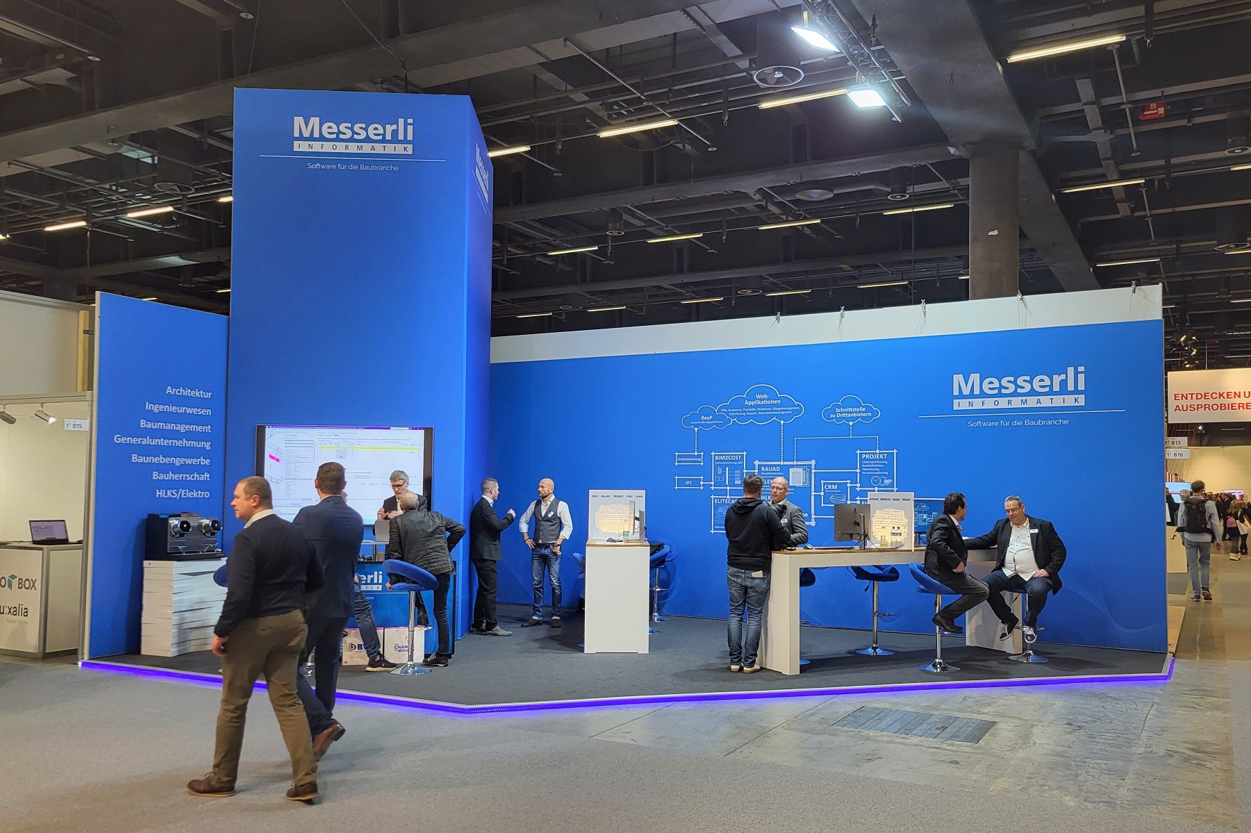 Der Stand der Messerli Informatik AG an der Swissbau 2024.