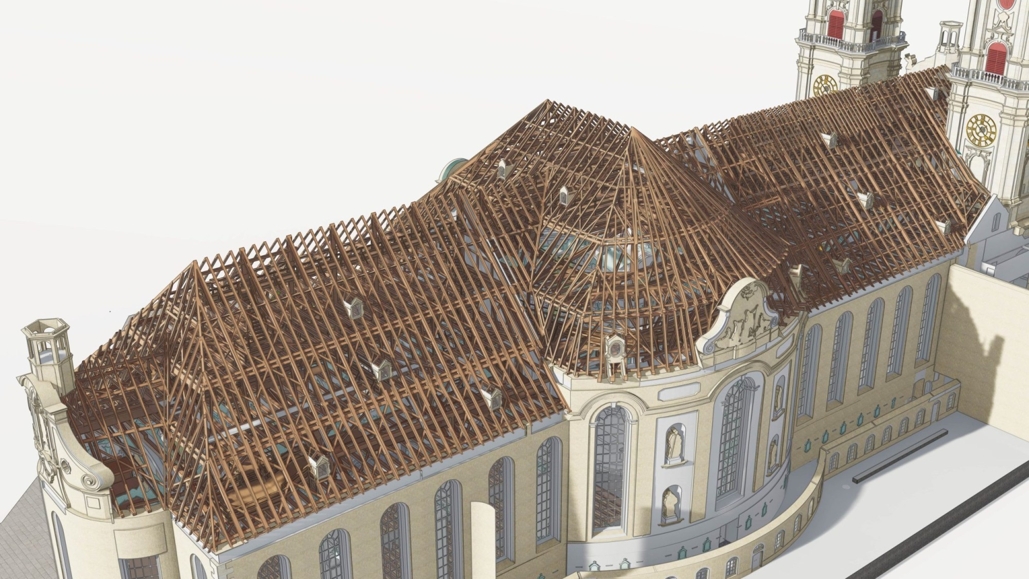 3DScanning der Kathedrale im Stiftsbezirk St. Gallen