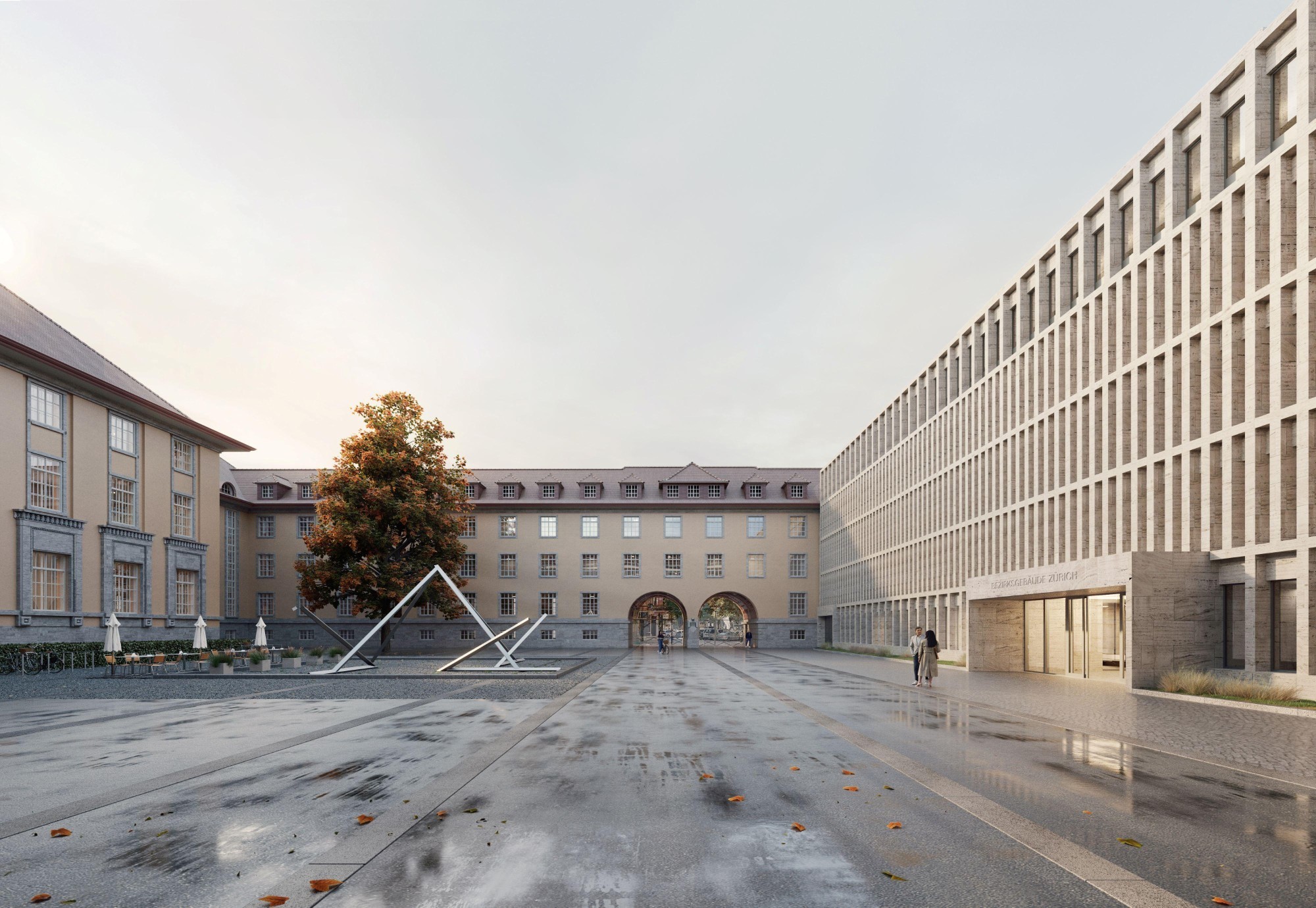 Visualisierung Ersatzneubau Gefängnis Zürich Aussenansicht